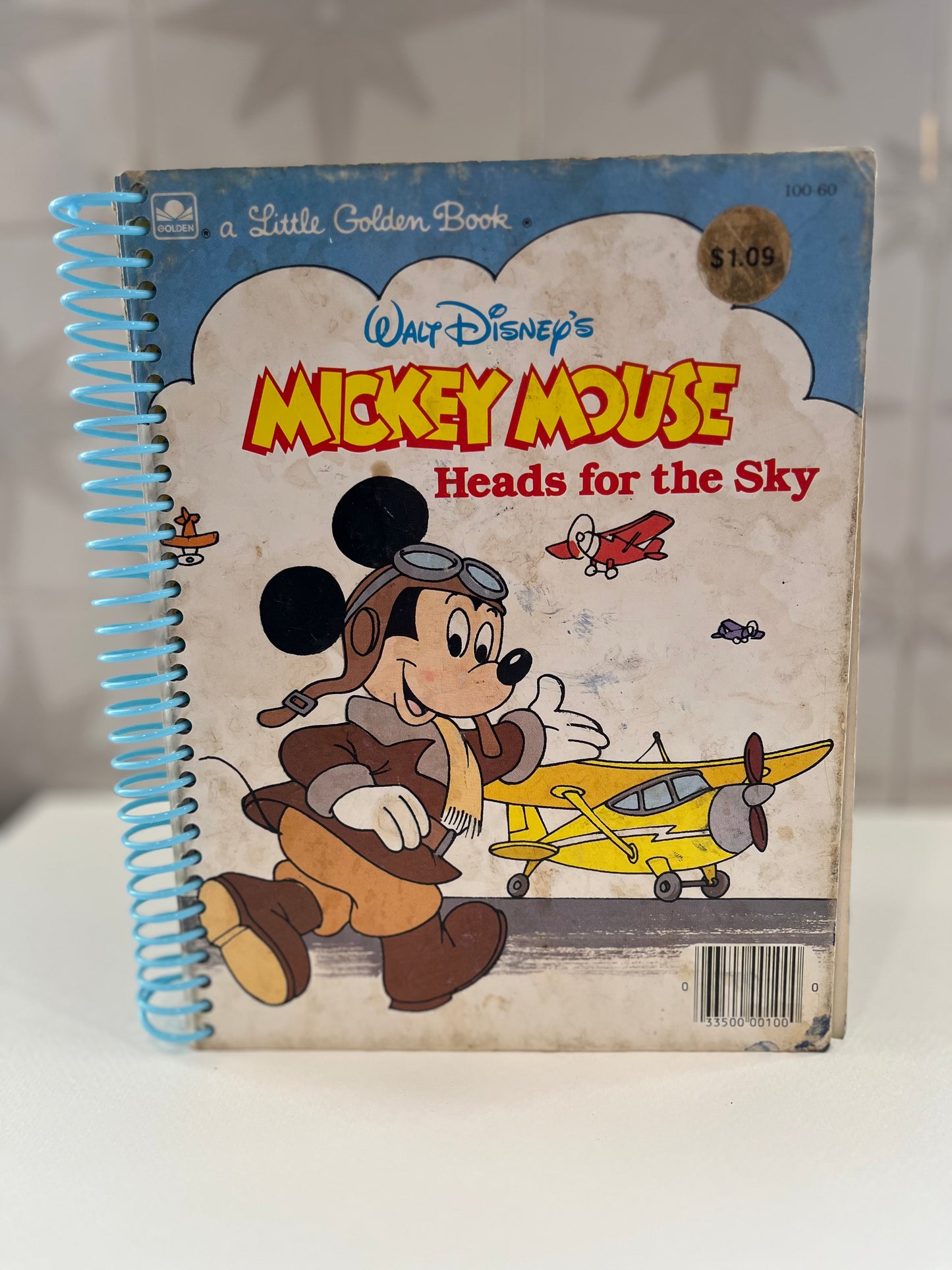 Classic Mouse 1987 Upcycled Junk Journal